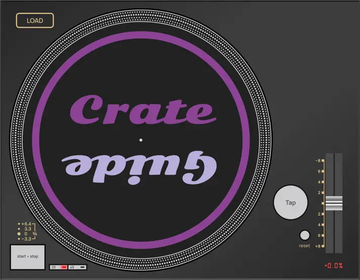 Crate Guide track select interface.