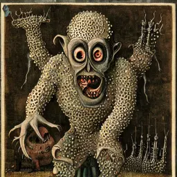 Stable Diffusion generated image of an ancient alien.