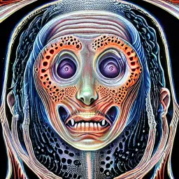 Stable Diffusion generated image of an ancient alien.