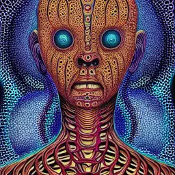 Stable Diffusion generated image of an ancient alien.